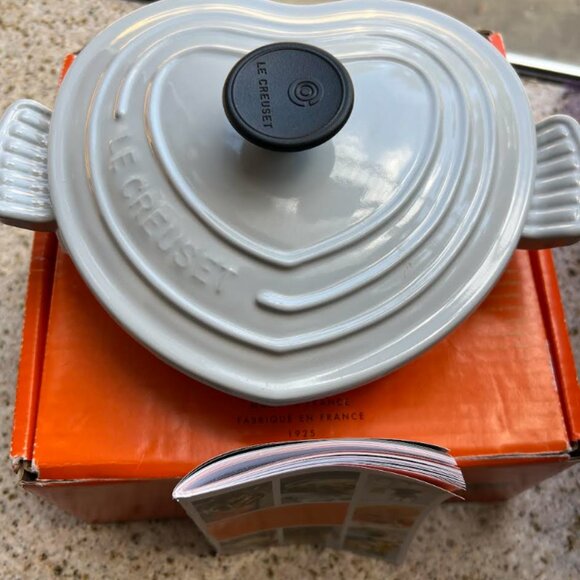 Le Creuset Traditional Enameled Cast Iron Shallow Heart Cocotte 1.25 Qt.